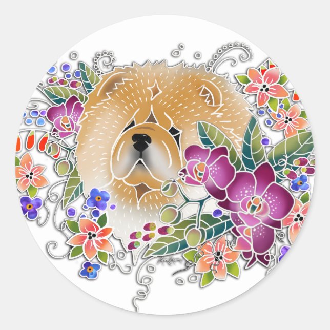 GARDEN DANCE CHOW - stickers (Front)