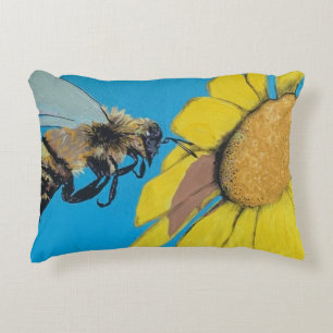 'Garden Dance' Painting on a Decorative Cushion