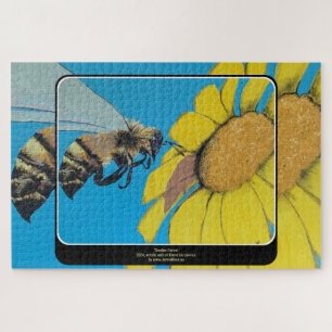 'Garden Dance' Painting on a  Jigsaw Puzzle