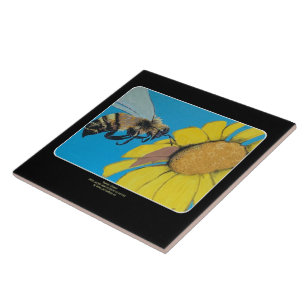 'Garden Dance' Painting on a Tile