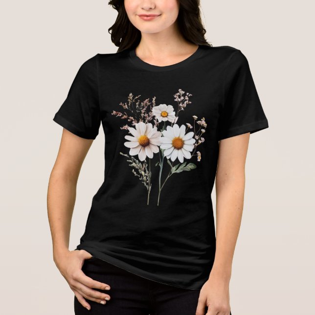 Garden Delight Bouquet of Daisies Tshirt (Front)