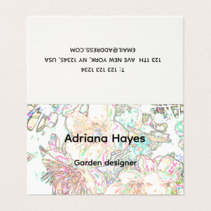 Garden designer business card