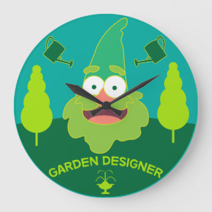 Garden Designer   Gardening Design   Gardeners Mug Large Clock