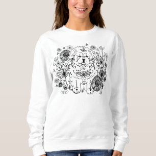 GARDEN DOODLE CHOW - white shirts- choose style Sweatshirt