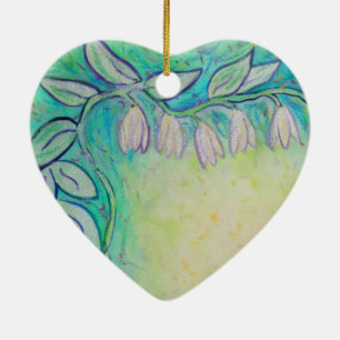 Garden Fairies Flower Art Custom Ornament