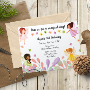 Garden Fairy Birthday Invitation
