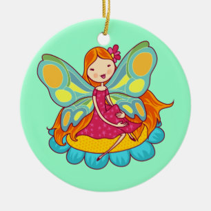 Garden Fairy Ceramic Tree Decoration