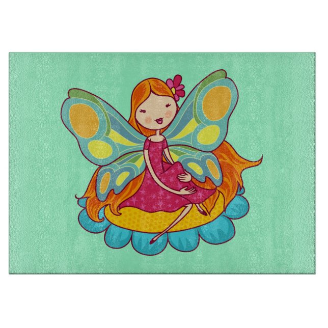 Garden Fairy Cutting Board (Front)