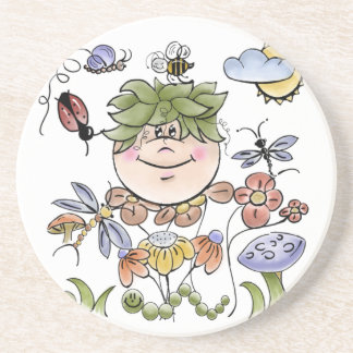 Garden Fairy Folk Art Coaster