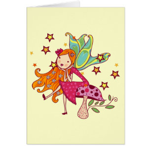 Garden Fairy on Mushroom