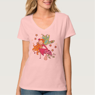 Garden Fairy on Mushroom T-Shirt