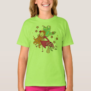 Garden Fairy on Mushroom T-Shirt