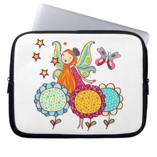 Garden Fairy With Flowers Laptop Sleeve
