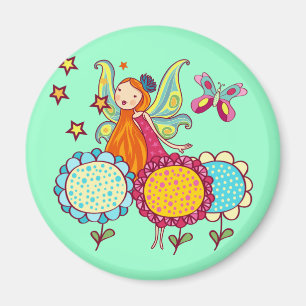 Garden Fairy With Flowers Magnet
