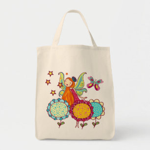 Garden Fairy With Flowers Tote Bag