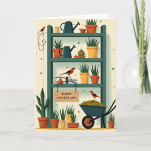 Garden Fathers Day Scene Card