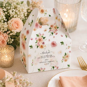 Garden Floral Blooms Wedding Thank You Favour Box