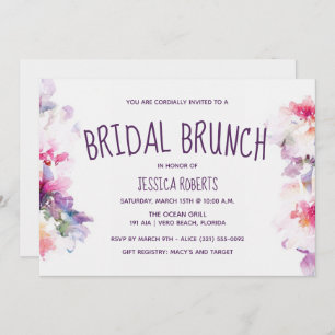 Garden Floral Bridal Brunch Bridal Shower Party Invitation