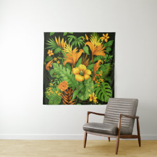 Garden Floral Flower Plant Green Nature Tapestry