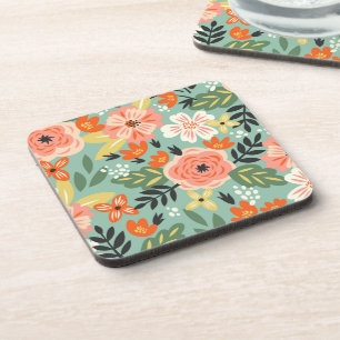 Garden Floral Pattern Coaster
