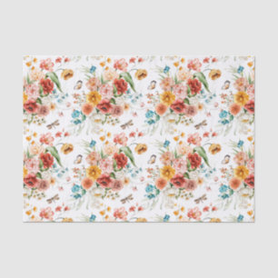 Garden Floral Pattern Tissue Paper