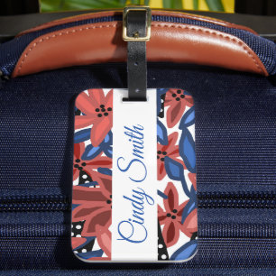 Garden Floral Tropical Design by © Cathy Thompson  Luggage Tag