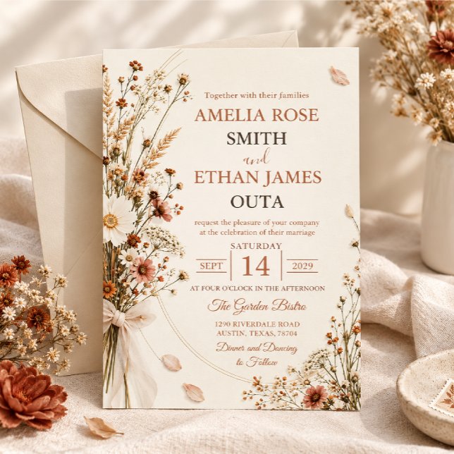 Garden Floral Wedding Invite (Creator Uploaded)