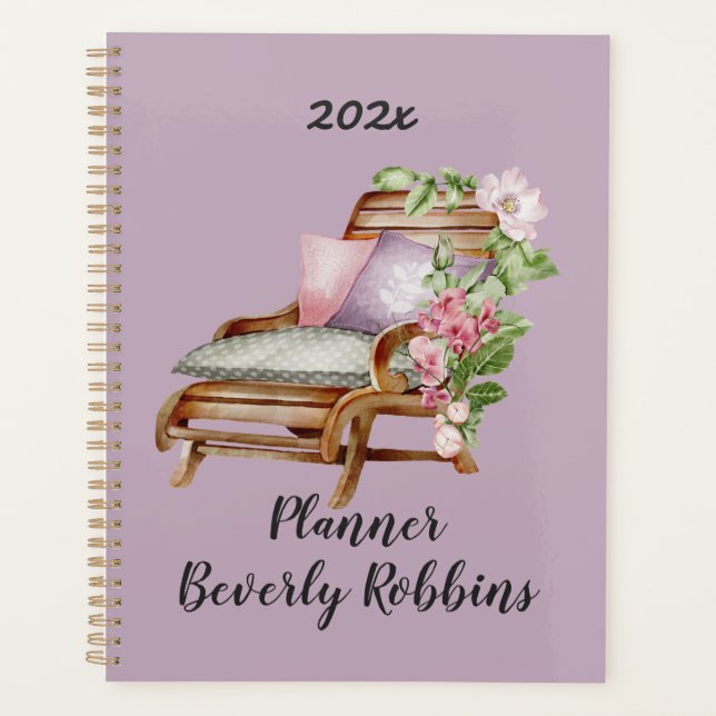 Garden Florals Personalised  Planner (Front)