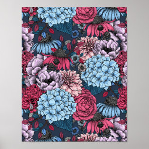 Garden florals poster