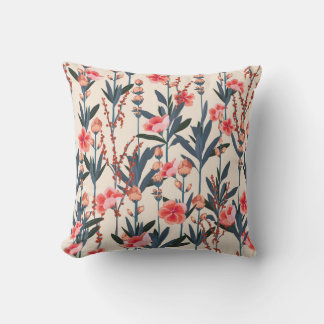 Garden Florals: Tropical Botanical Vintage Cushion