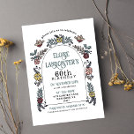 Garden Flower Arch Milestone 60th Birthday Invitation<br><div class="desc">Celebrate a milestone as precious as the passing years by asking friends and family to join together and celebrate! This illustrated, elegant adult birthday party invitation features a hand drawn illustration of cute birds and a flower arch in a versatile colour pallete for all seasons. Personalise this cute invitation to...</div>