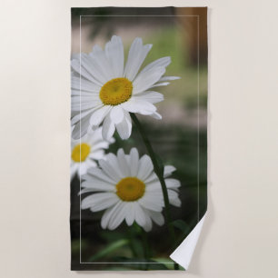Garden Flower Daisies Beach Towel