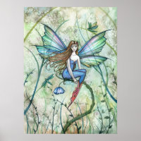 Garden Flower Fairy Poster Print by Molly Harrison