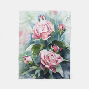 Garden Flower Fleece Blanket
