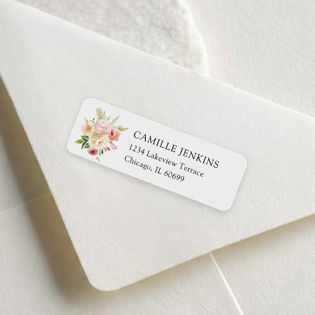 Garden Flower Shop Bridal Shower (Flower Market - Love in Bloom Bridal Shower Return Address Label)