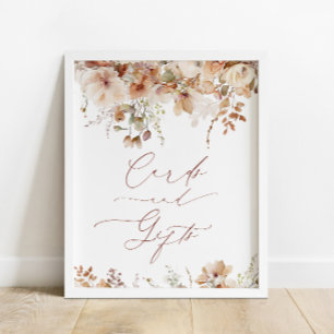 Garden Flowers Baby Shower Cards and Gifts Sign