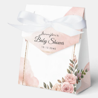 Garden Flowers Baby Shower Favour Boxes