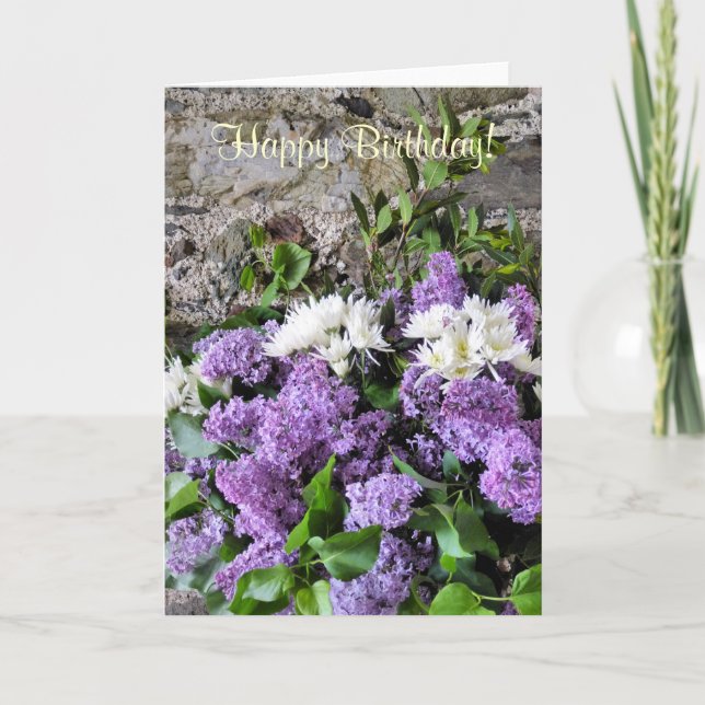 GARDEN FLOWERS CARD (Front)