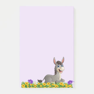 Garden Flowers Donkey Post-it Notes