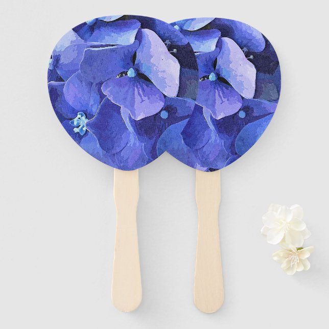 GARDEN FLOWERS HAND FAN (Front and Back)
