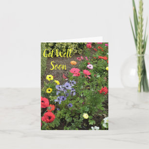 Garden Flowers In Bloom Card