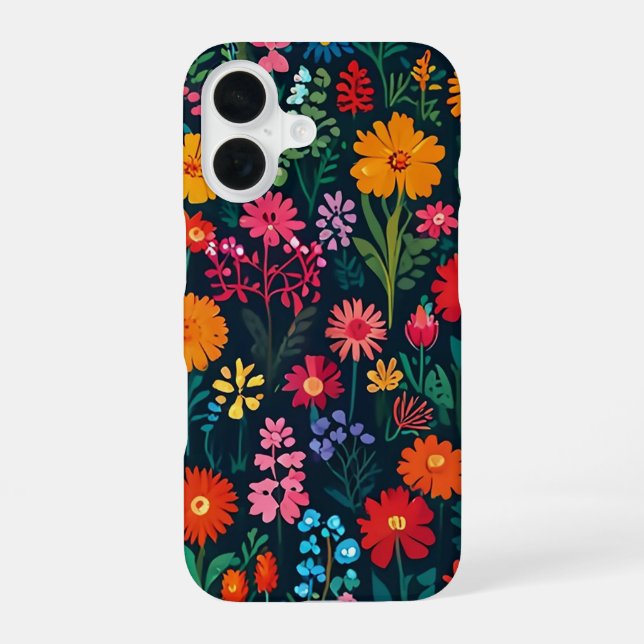 GARDEN FLOWERS iPhone 16 CASE (Back)