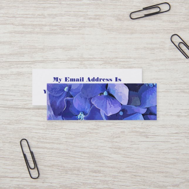 GARDEN FLOWERS MINI BUSINESS CARD (Front/Back In Situ)