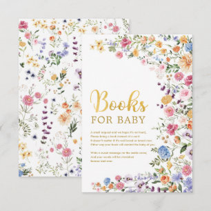 Garden Flowers Spring Wildflower Books for Baby Enclosure Card