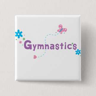Garden Flutter Gymnastics 15 Cm Square Badge
