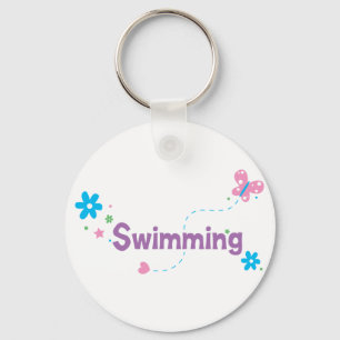 Garden Flutter Swimming Key Ring