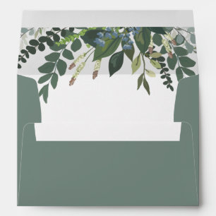 Garden Foliage Nature Greenery Wedding  Envelope