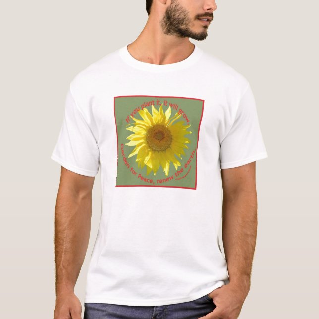 Garden for peace, toddler shirt (Front)