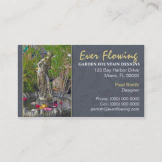 Garden Fountain Business Card
