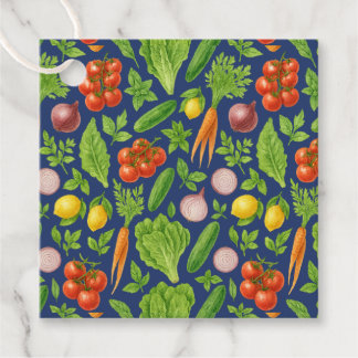 Garden-Fresh Deep Navy  Favour Tags